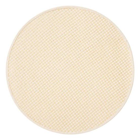 Set de Table Rond en Jute "Rivi" 38cm Blanc - Image 1