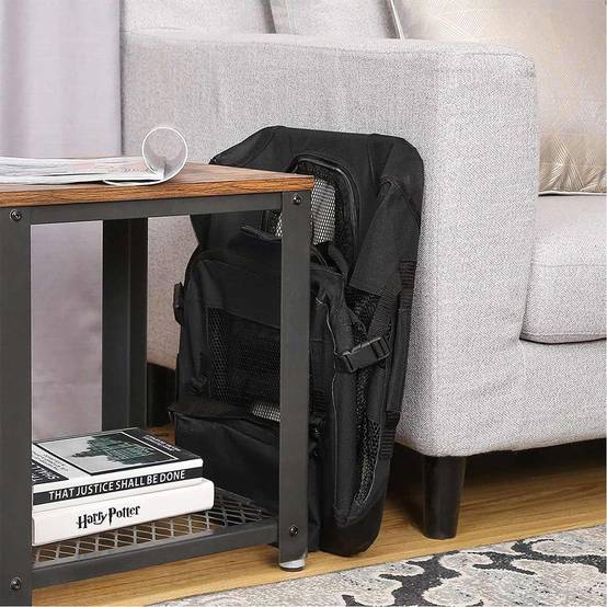 Sac de transport voyage chien L 92,5 x 70 x 9 cm noir - Image 3