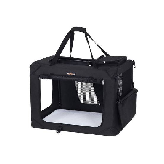 Sac de transport voyage chien L 92,5 x 70 x 9 cm noir - Image 1