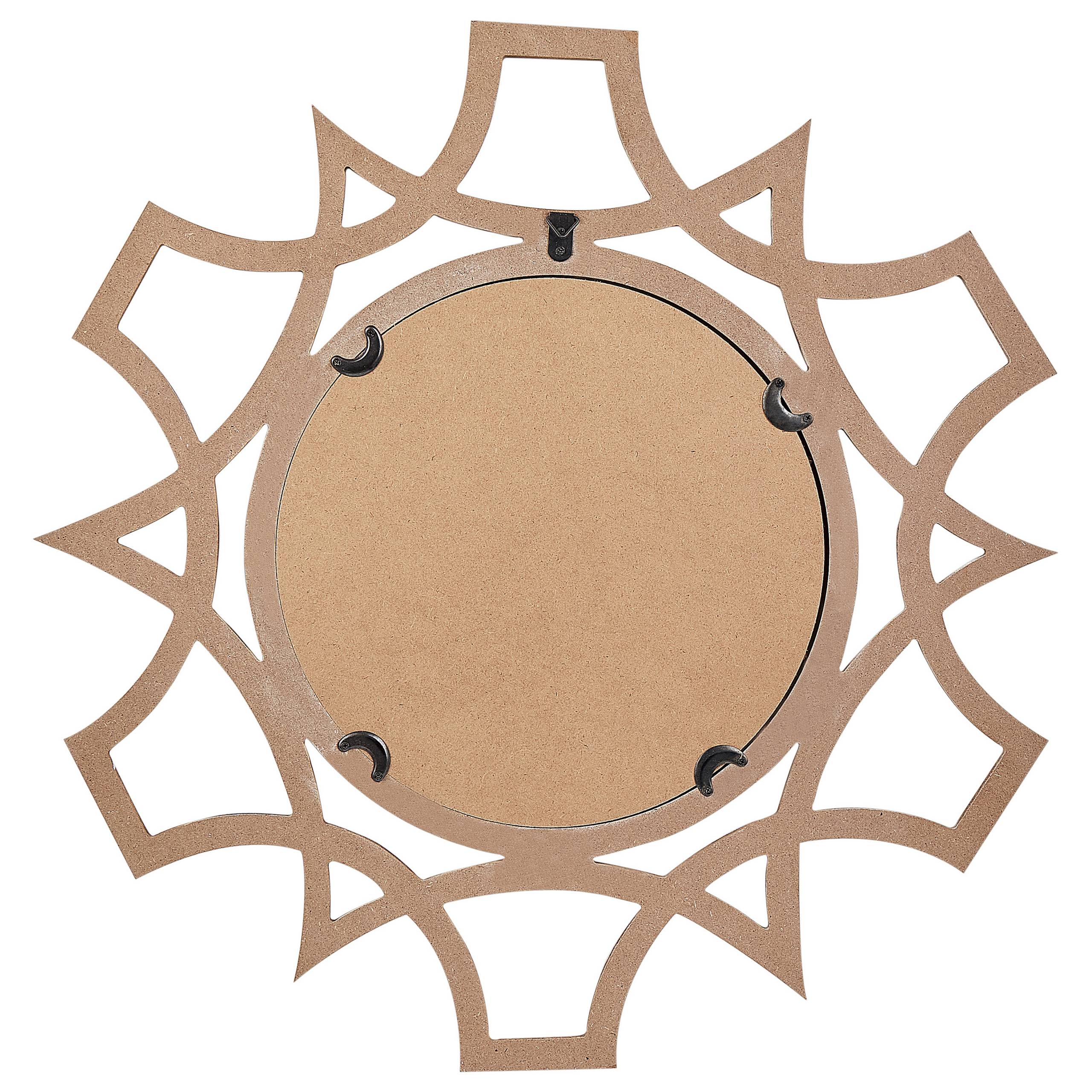 Beliani - Miroir décoratif MDF Bois de sapin clair ZAPOPAN - Beliani - Image 4
