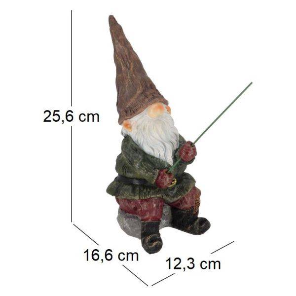 Esschert Design - Nain de jardin pêcheur en résine 25 cm True To Nature - Image 3