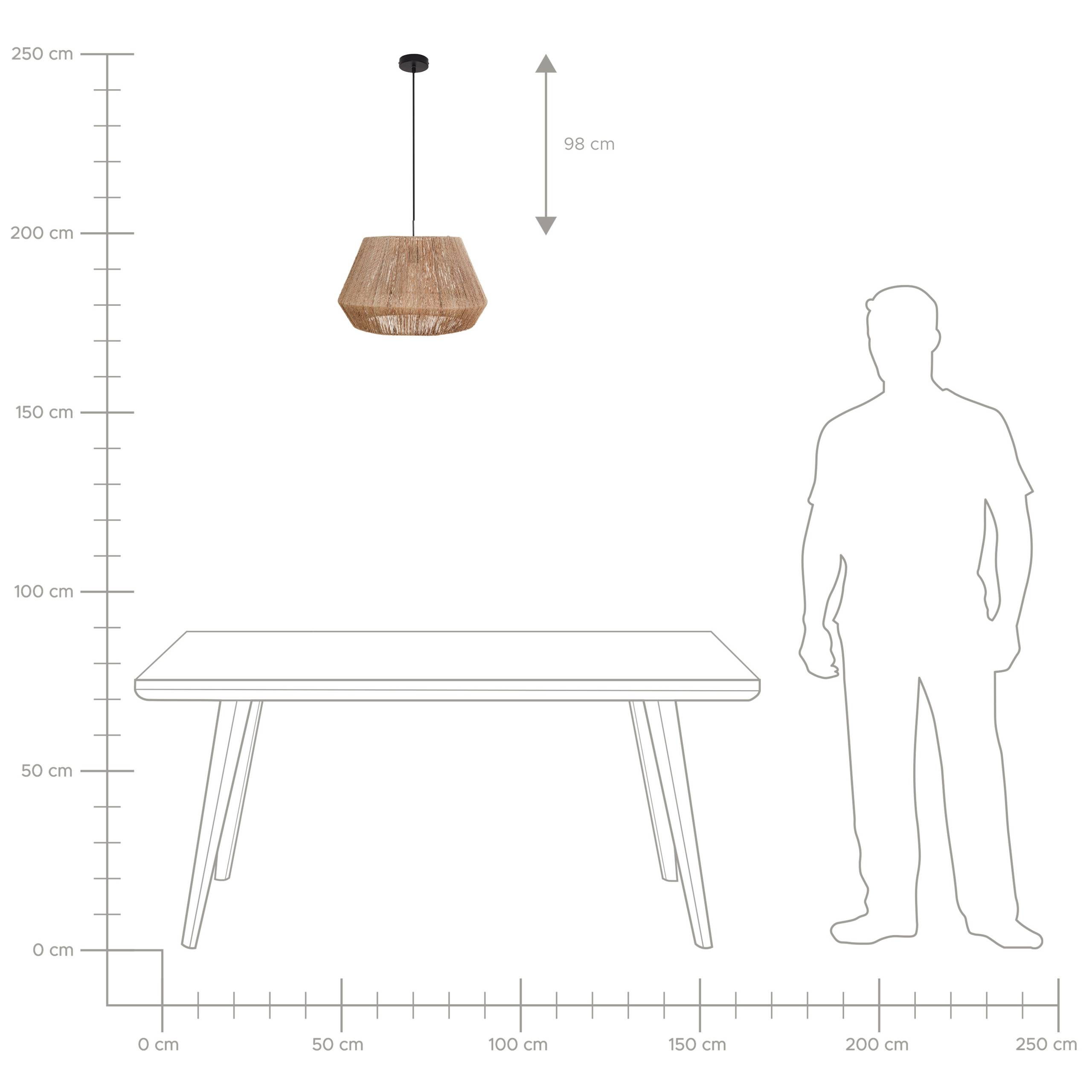 Beliani - Lampe suspension Jute Naturel BIRAU - Beliani - Image 8
