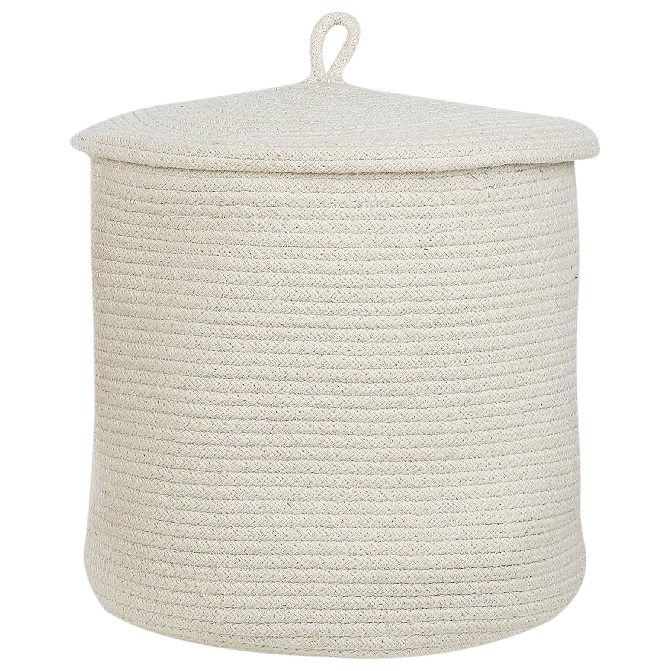 Beliani - Corbeille Coton Blanc cassé SILOPI - Beliani - Image 4