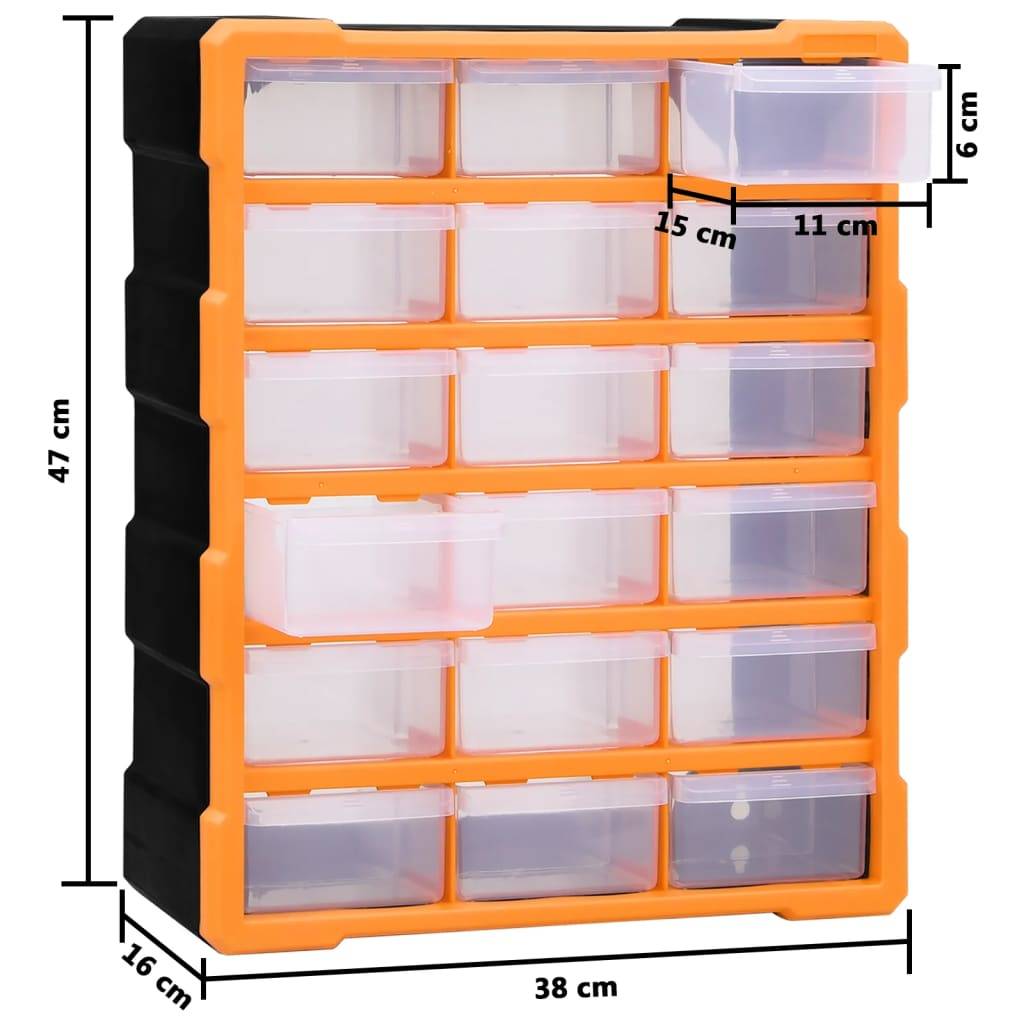 Helloshop26 - Organisateur multi-tiroirs avec 18 tiroirs centraux 47 cm - Image 6