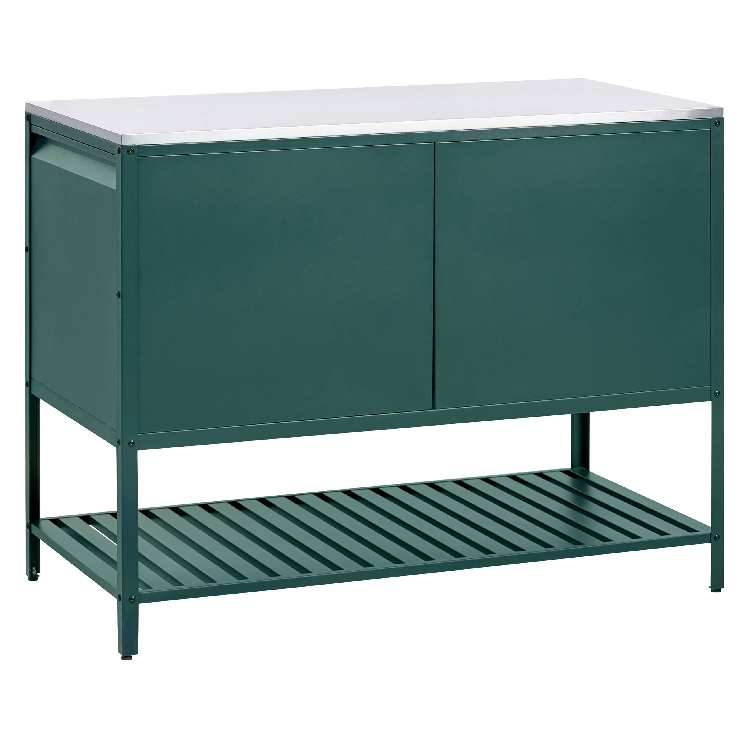 Beliani - Cuisine de jardin Acier Vert MAENZA - 120x60x93- Beliani - Image 7