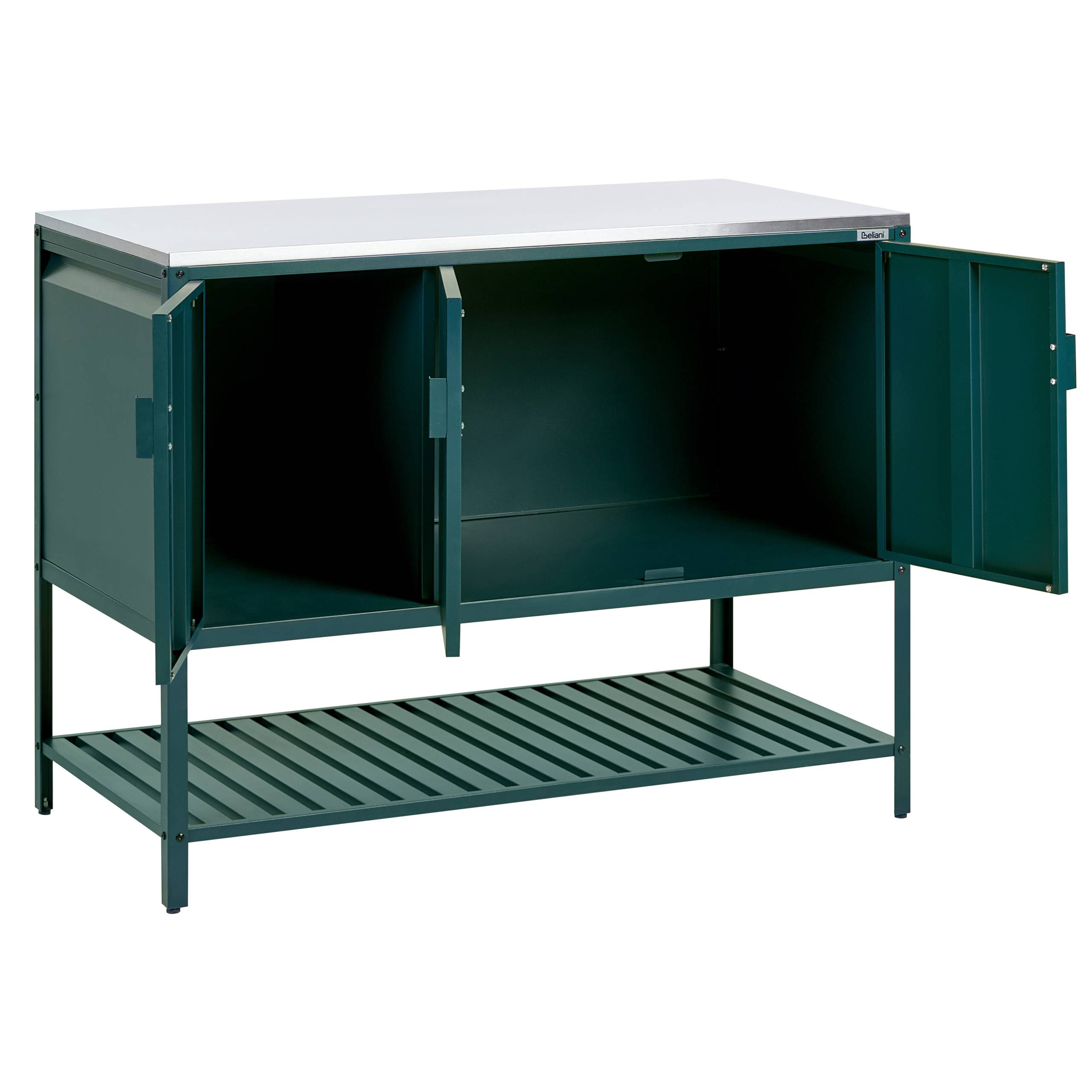 Beliani - Cuisine de jardin Acier Vert MAENZA - 120x60x93- Beliani - Image 5