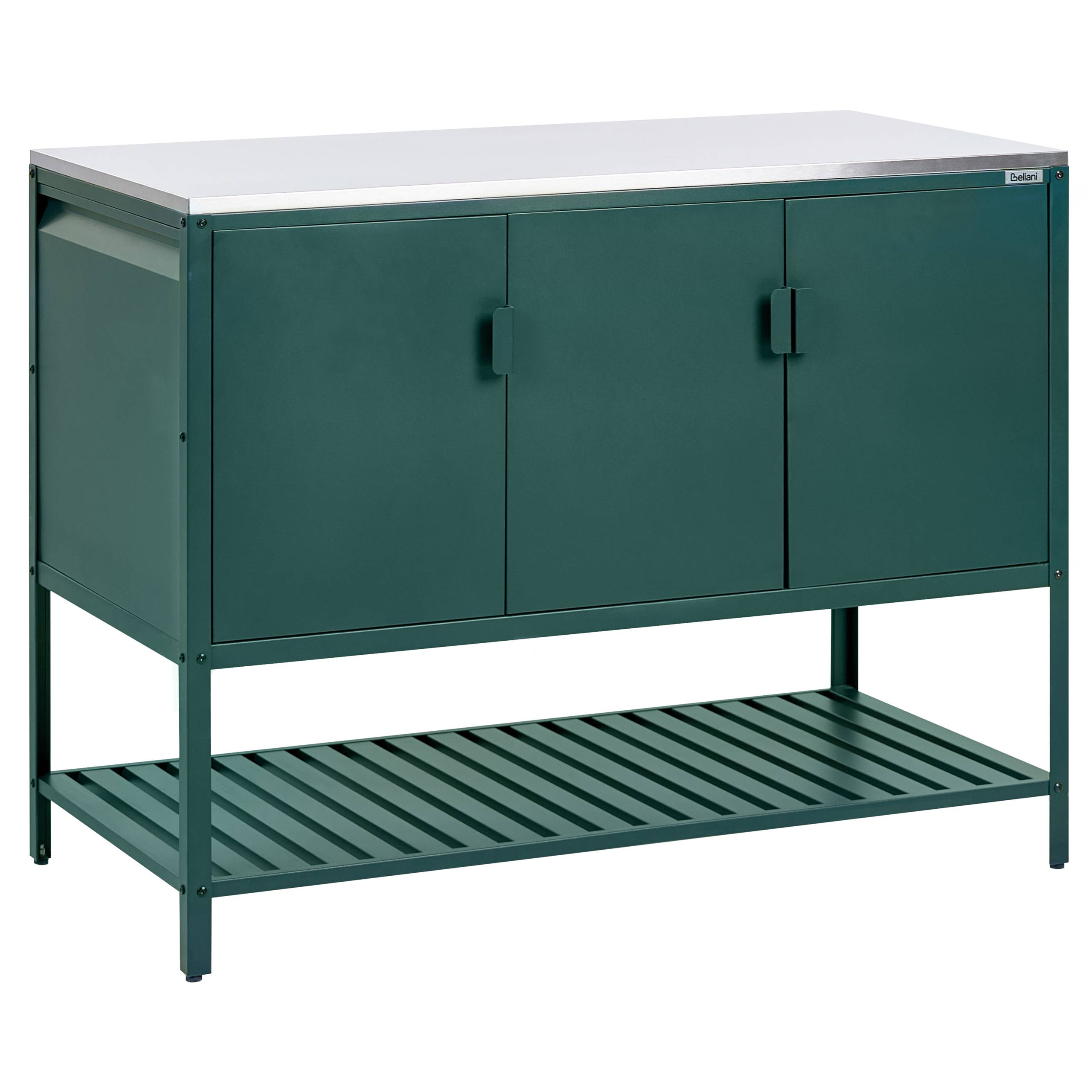 Beliani - Cuisine de jardin Acier Vert MAENZA - 120x60x93- Beliani - Image 2