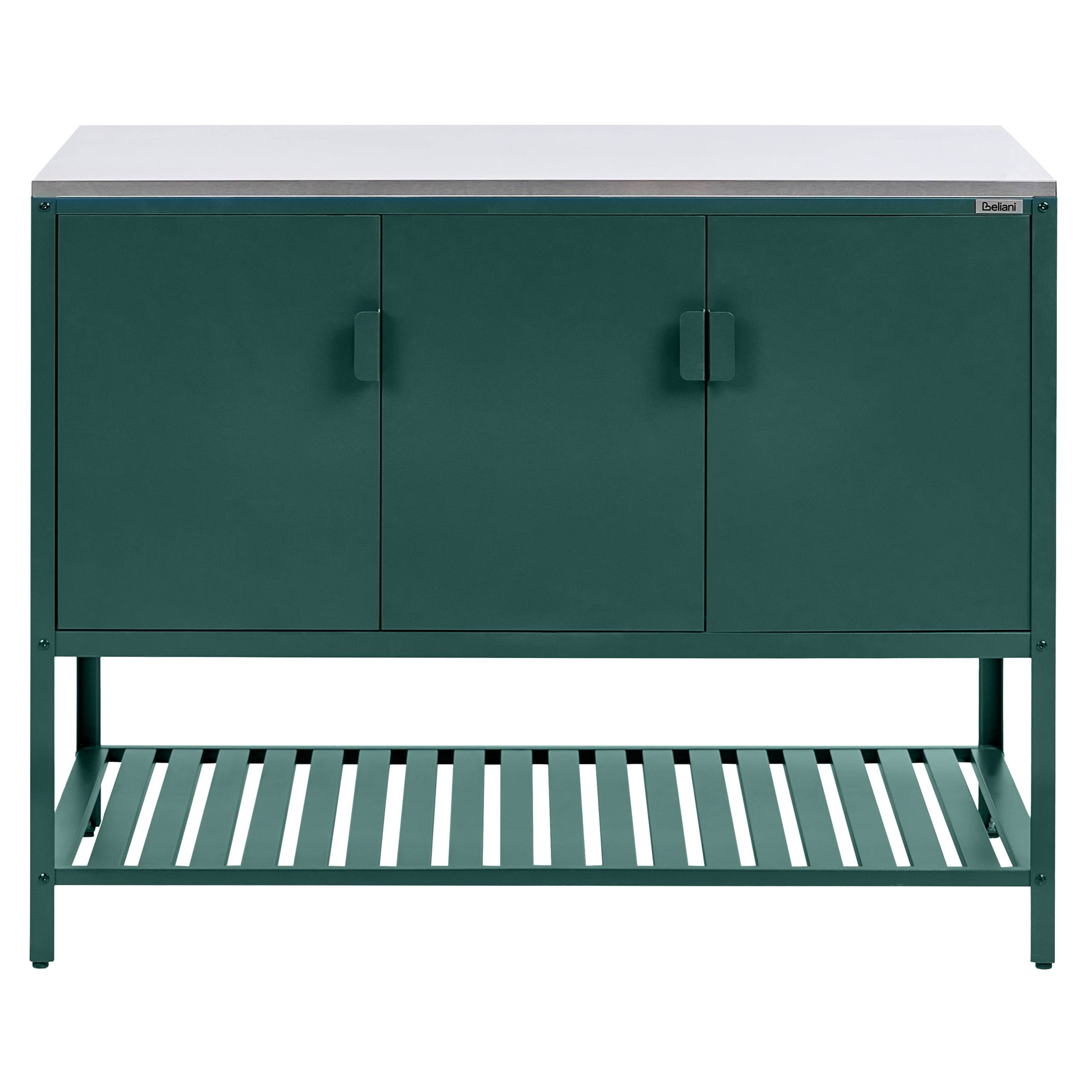 Beliani - Cuisine de jardin Acier Vert MAENZA - 120x60x93- Beliani - Image 6