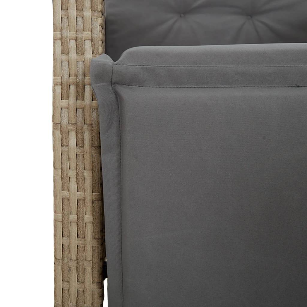 ComfortXL - Salon de Jardin 2 Personnes Beige, 2 Fauteuils de Relaxation Multi-positions en Résine Tressée – ComfortXL Outdoor Living - Image 6