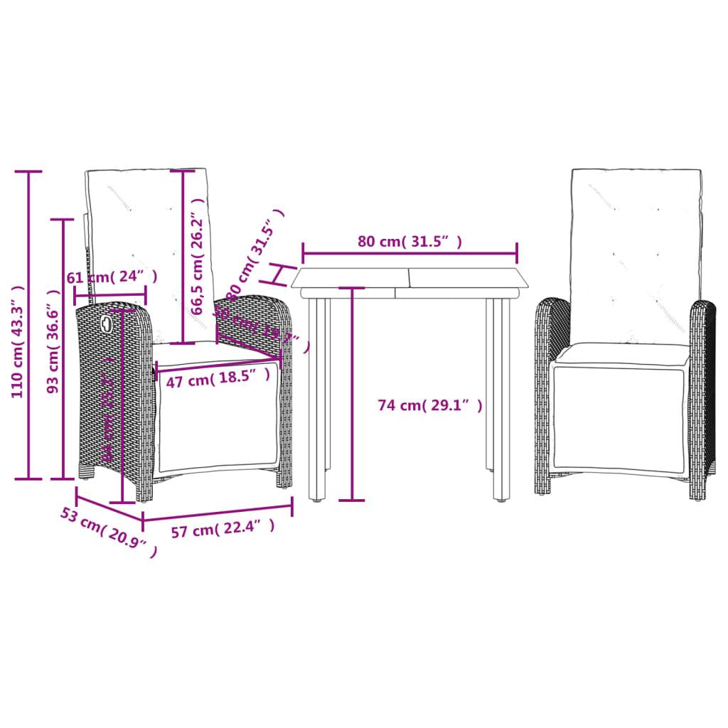 ComfortXL - Salon de Jardin 2 Personnes Beige, 2 Fauteuils de Relaxation Multi-positions en Résine Tressée – ComfortXL Outdoor Living - Image 9