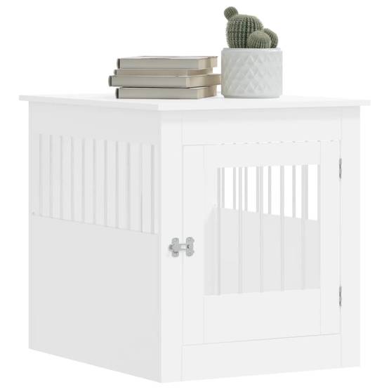 Vidaxl - Meuble de cage pour chiens blanc 64,5x80x71cm bois d'ingénierie vidaXL 838330 - Image 5