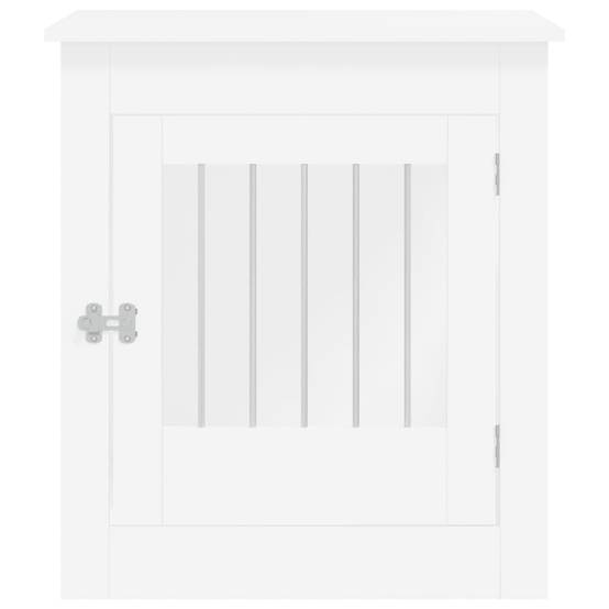 Vidaxl - Meuble de cage pour chiens blanc 64,5x80x71cm bois d'ingénierie vidaXL 838330 - Image 10