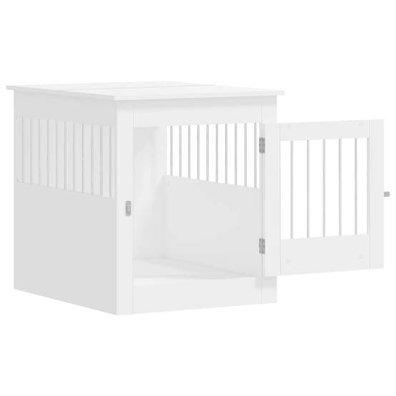 Vidaxl - Meuble de cage pour chiens blanc 64,5x80x71cm bois d'ingénierie vidaXL 838330 - Image 7