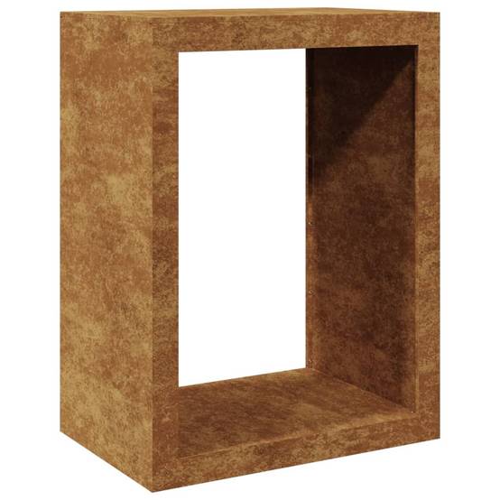 Étagère à Bois Acier Corten Verticale Rangement Design Extérieur 60x40x80cm - ComfortXL Outdoor Living - Image 7
