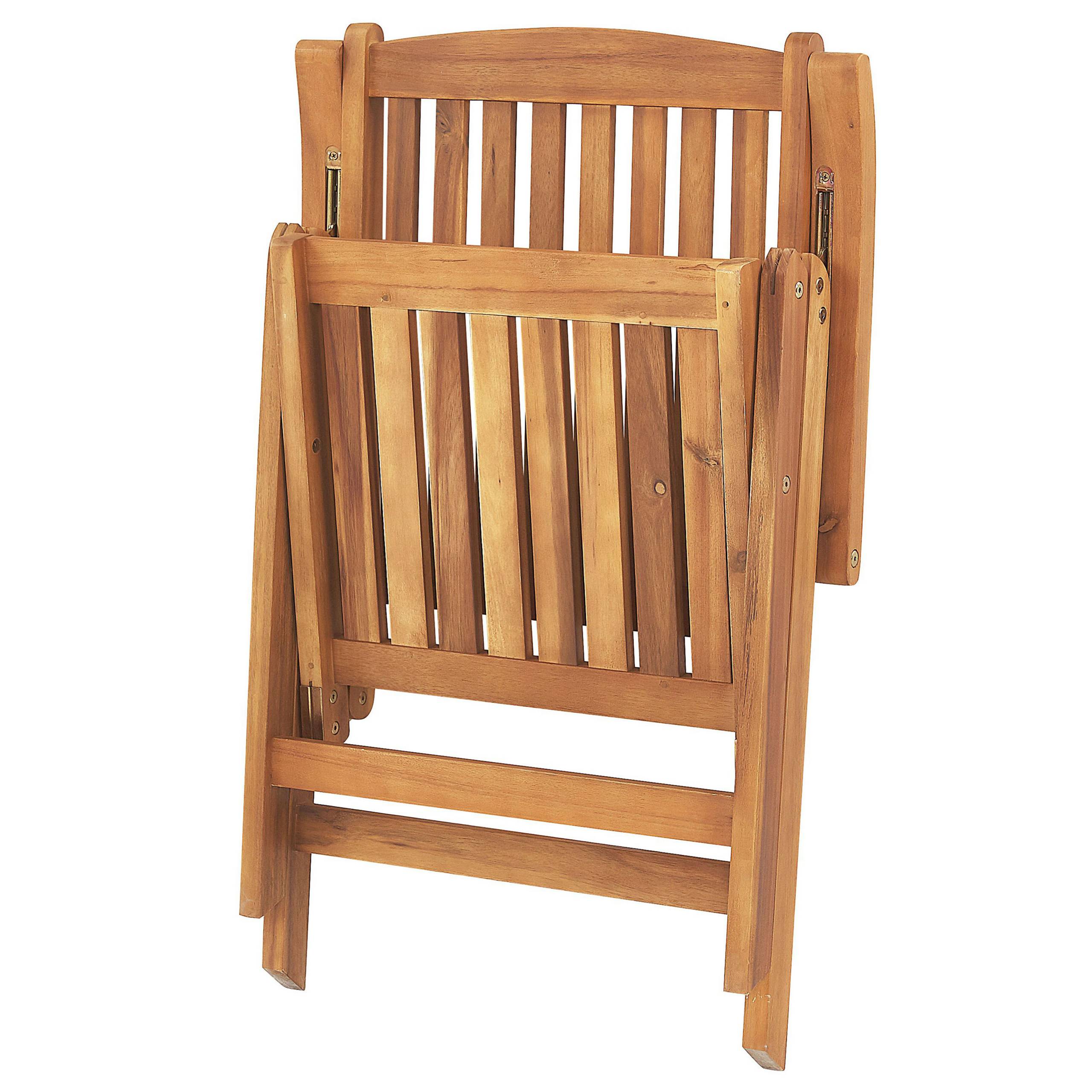 Beliani - Set de Jardin Pliable en Bois d'Acacia avec Coussins Gris-Beige pour 2 Personnes Rustique et Durable pour Balcon - Image 9