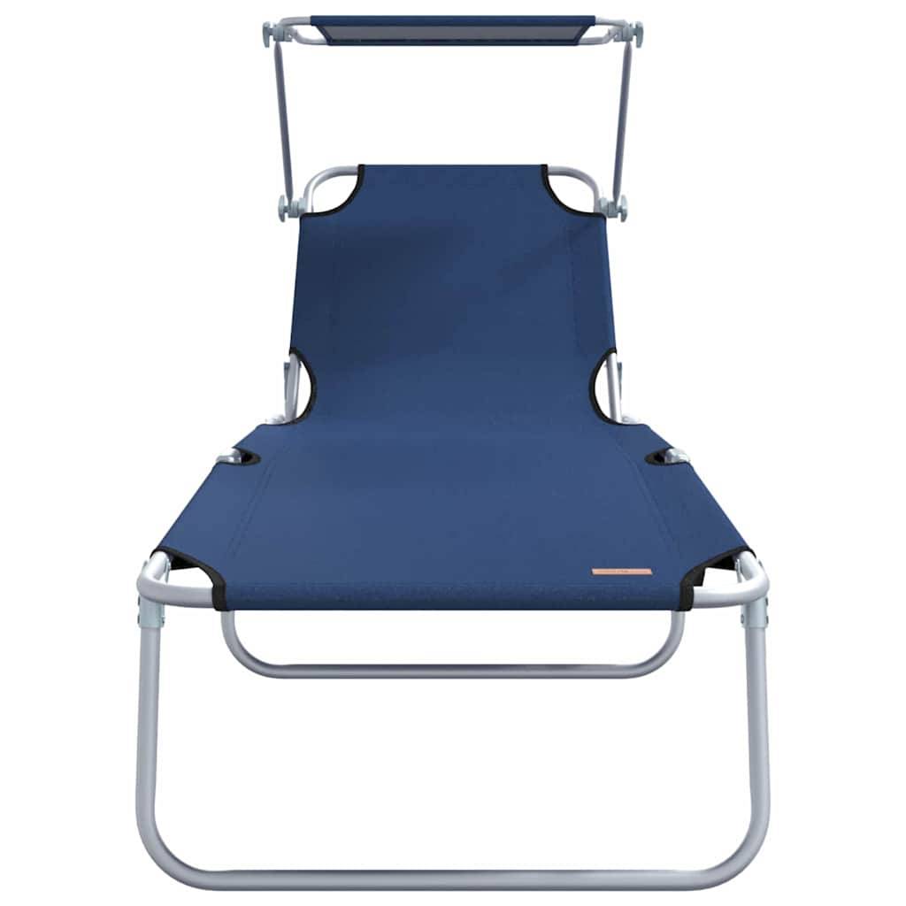 PANGIVO - Transat Bleu Polyester 58 x 188 x 77 cm 2 pcs - PANGIVO - Image 5