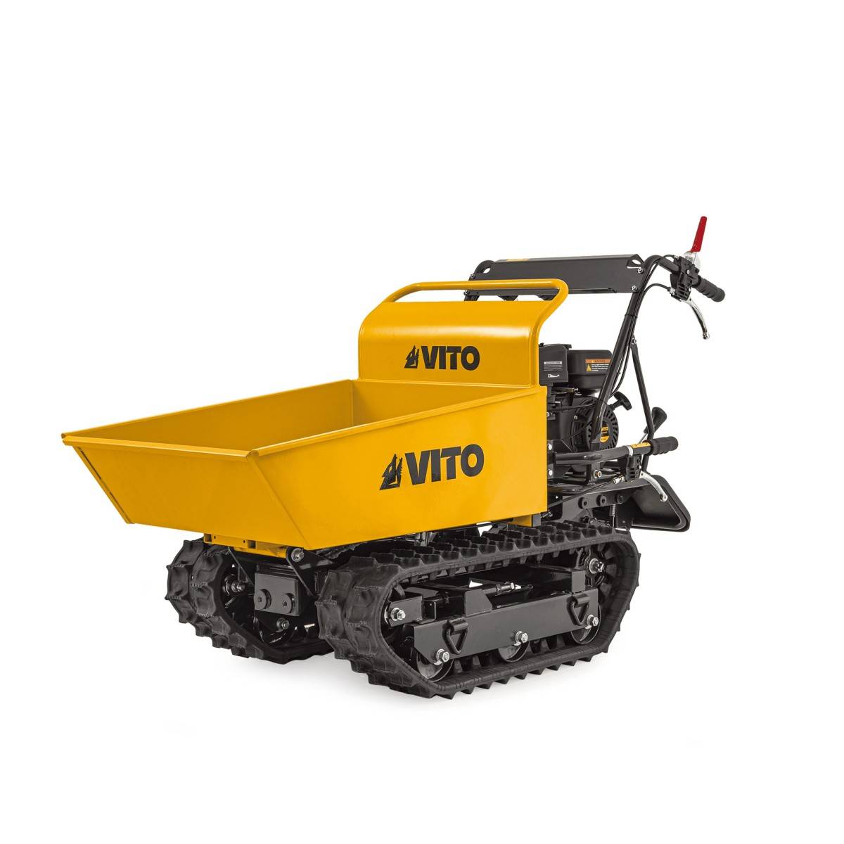 Mini Dumper à chenilles Moteur Loncin 196Cm3 Essence 6.5CV - Brouette à chenilles Transport Charge 300kg 4.8KW Chantier VITO - Image 1