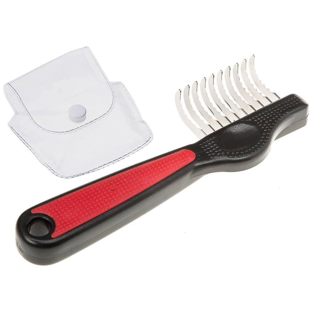 Ferplast - Ferplast Peigne-déméloir pour chiens GRO 5968, idéal pour animaux à poils moyens, 16,3 x 5,2 x h 2,4 cm