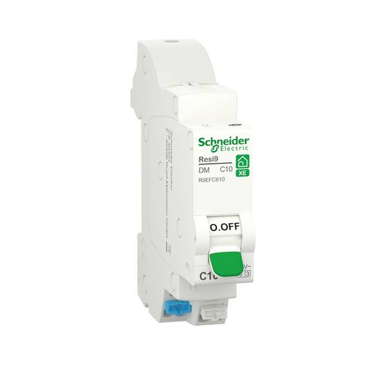 Schneider Electric - Disjoncteur modulaire RESI9 XE 1P+N courbe C embrochable 10A - SCHNEIDER ELECTRIC - R9EFC610
