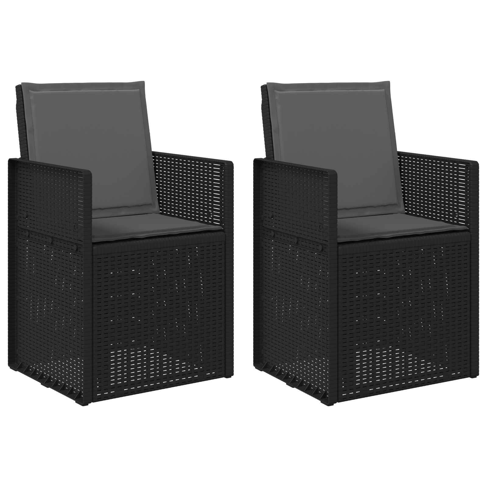 PANGIVO - Chaises de jardin polypropylène anthracite 53 x 47 x 88.5 cm, Poids:18.4kg - PANGIVO - Image 2