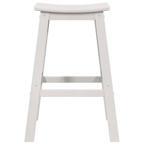 Lot de 4 Tabourets de Bar de Jardin HDPE Résistant aux Intempéries pour Extérieur Blanc – ComfortXL Outdoor Living - Image 5