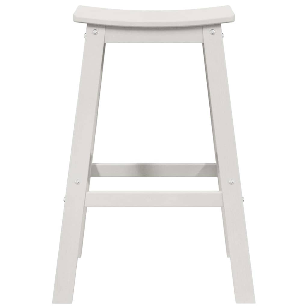 Lot de 4 Tabourets de Bar de Jardin HDPE Résistant aux Intempéries pour Extérieur Blanc – ComfortXL Outdoor Living - Image 5