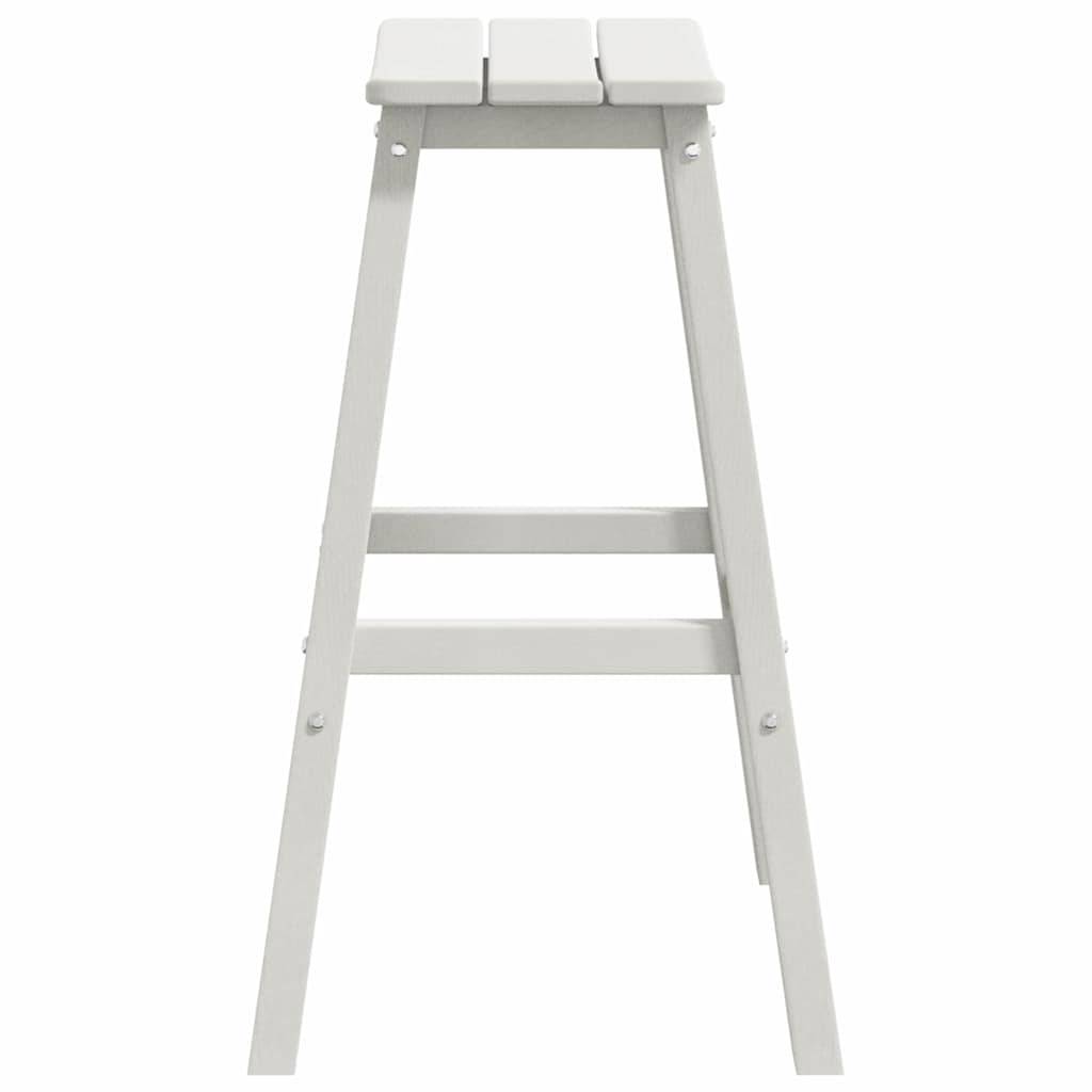 Lot de 4 Tabourets de Bar de Jardin HDPE Résistant aux Intempéries pour Extérieur Blanc – ComfortXL Outdoor Living - Image 6