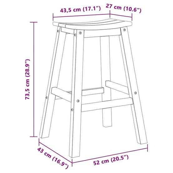 Lot de 4 Tabourets de Bar de Jardin HDPE Résistant aux Intempéries pour Extérieur Blanc – ComfortXL Outdoor Living - Image 9