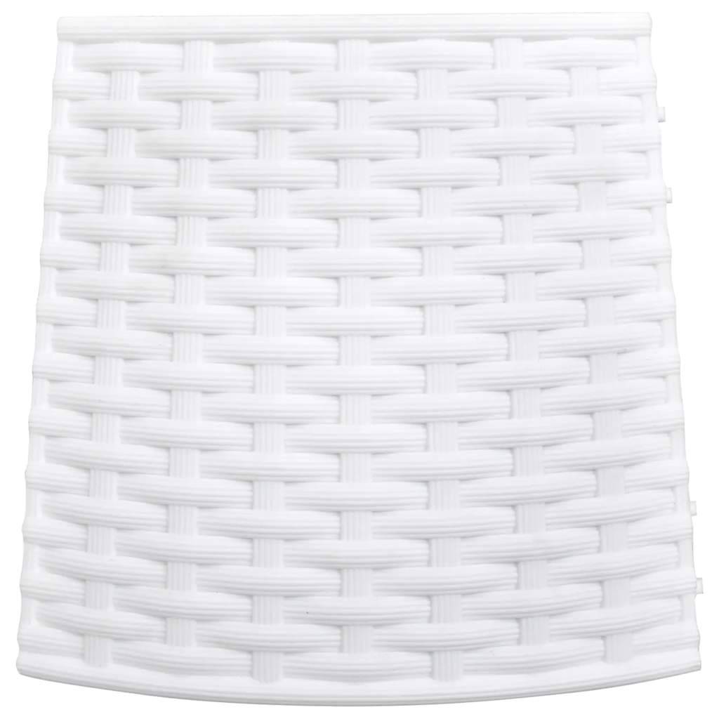 Vidaxl - Jupe de sapin de Noël-Collier de sapin de Noël-Cache pied de sapin blanc Ø56x23 cm plastique - Image 5