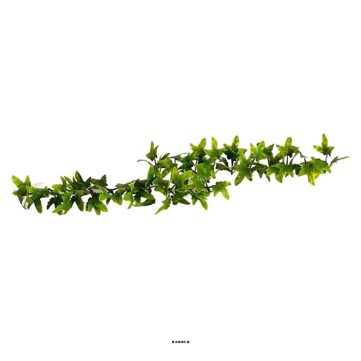 Artificielles - Barrette x12 séparateurs socle blanc L25cm feuilles lierre artificiel - Image 2