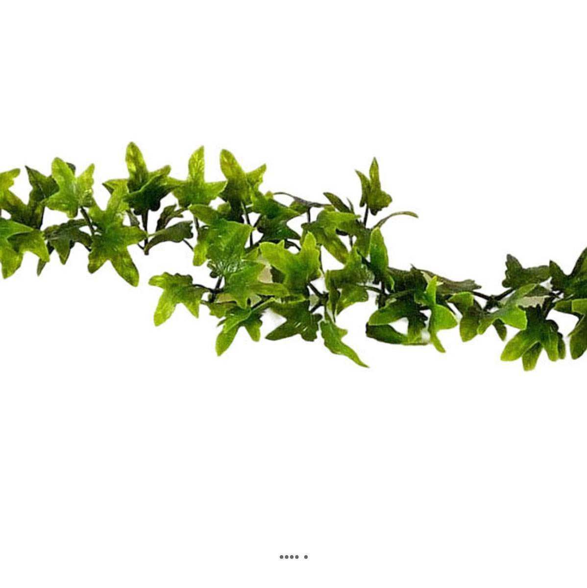 Artificielles - Barrette x12 séparateurs socle blanc L25cm feuilles lierre artificiel - Image 3
