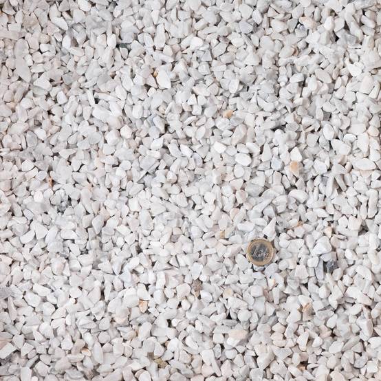 Gravier Marbre Blanc Carrare 8-12 mm - Lot de 40 sacs de 20 kg (16 m²) - RO'MA NATURE - Image 2