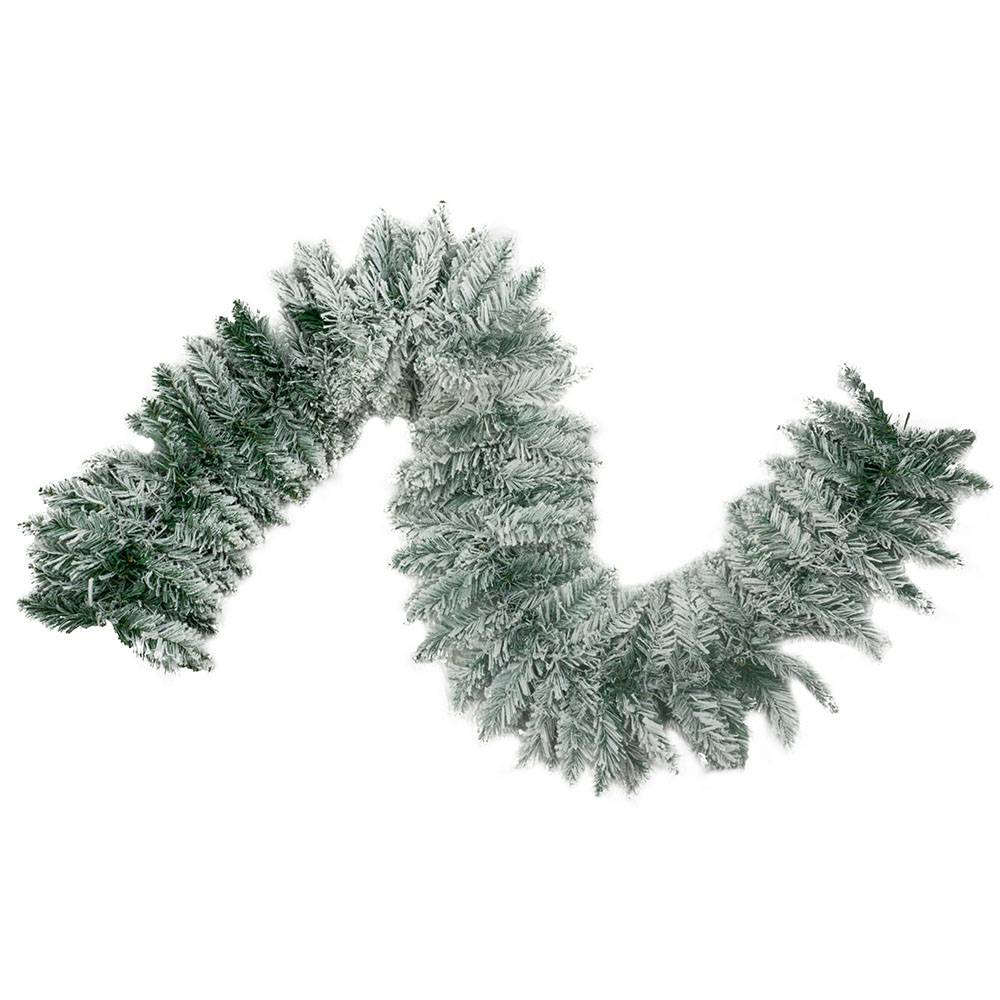 Guirlande en sapin artificiel enneigé 160 branches 180 cm - Image 1