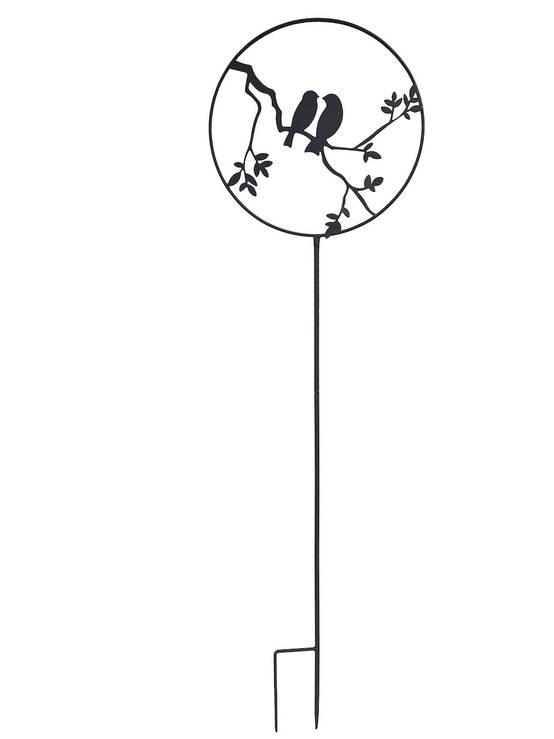 Louis Moulin - Déco de jardin à piquer en forme d'oiseaux - 35x122,5cm - Anthracite - Louis Moulin