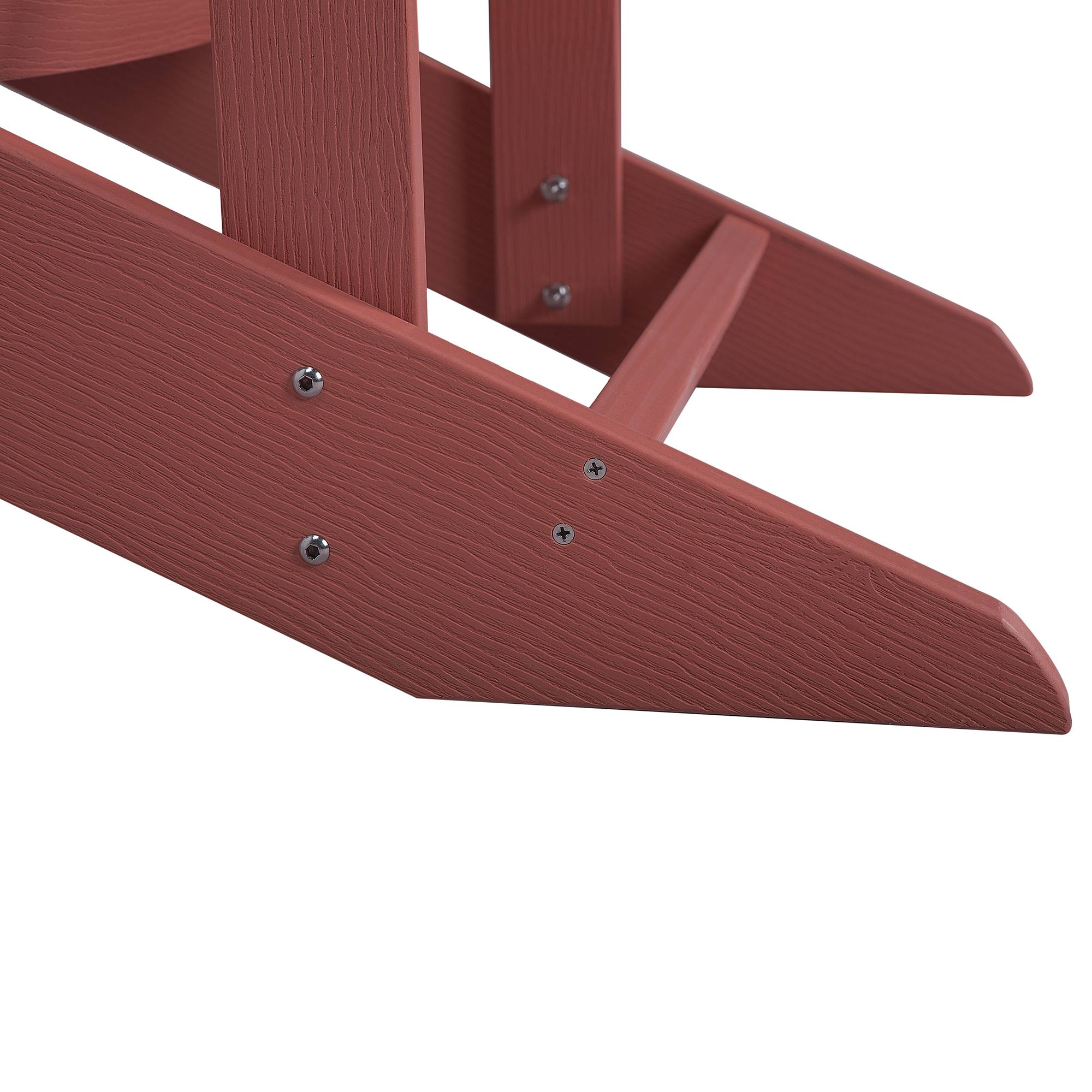 Beliani - Chaise de jardin Bois synthétique Rouge ADIRONDACK - 75x88x88- Beliani - Image 9