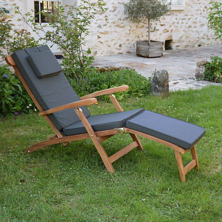 Matelas Gris pour Chaise longue - TECK'Attitude - Image 2