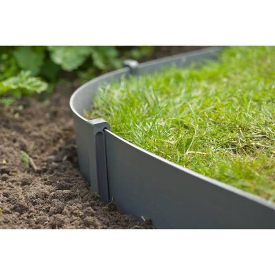 Ancres pour bordure de jardin en polypropylene - NATURE - H 26,7 x 1,9 x 1,8 cm - Gris - Image 4