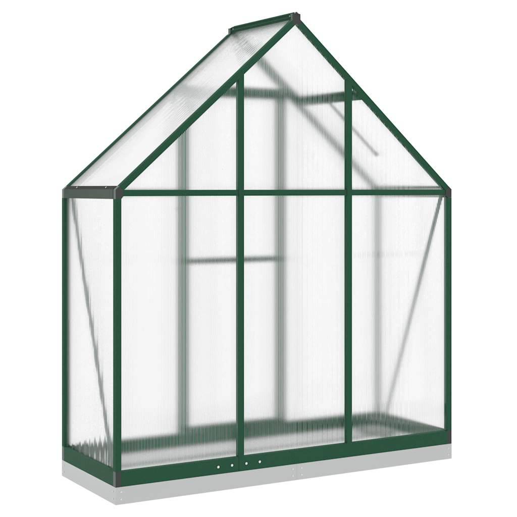 Serre Jardin Polycarbonate Aluminium Protection Hivernage 169x58x202cm Vert - ComfortXL Outdoor Living - Image 5
