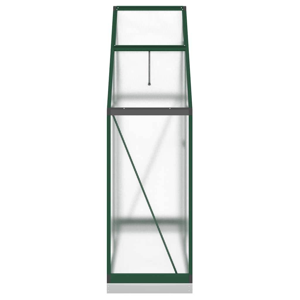 Serre Jardin Polycarbonate Aluminium Protection Hivernage 169x58x202cm Vert - ComfortXL Outdoor Living - Image 4