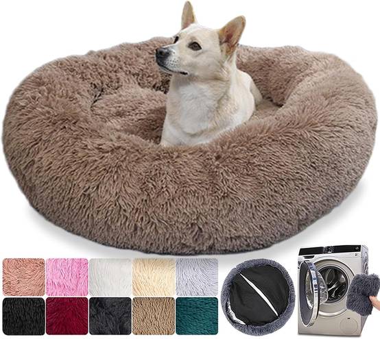 Panier Rond Chien Dehoussable 70 cm Marron
