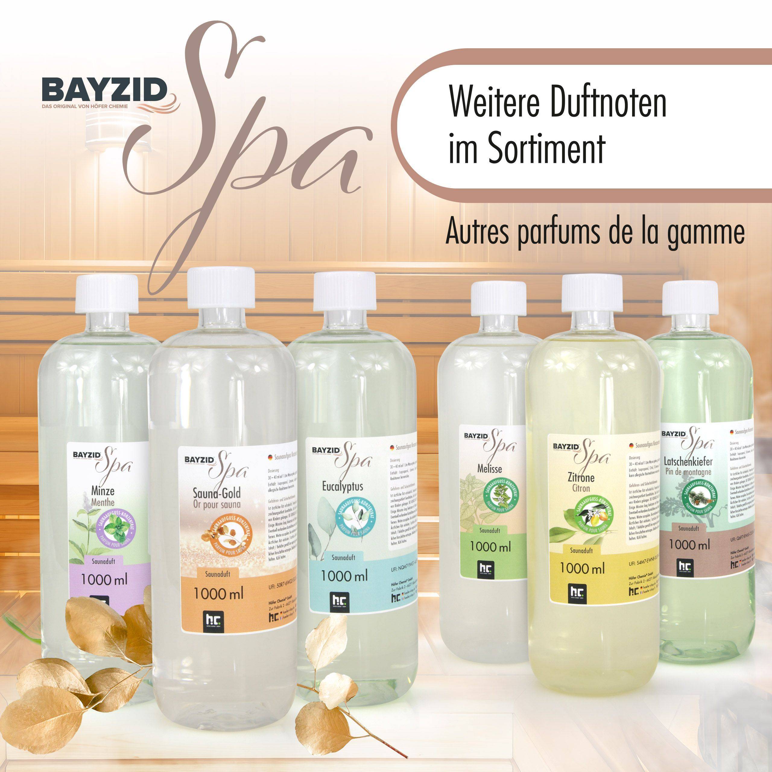 Set de parfum bio pour sauna BAYZID® SPA 4 x 100 ml x 1 - Image 3
