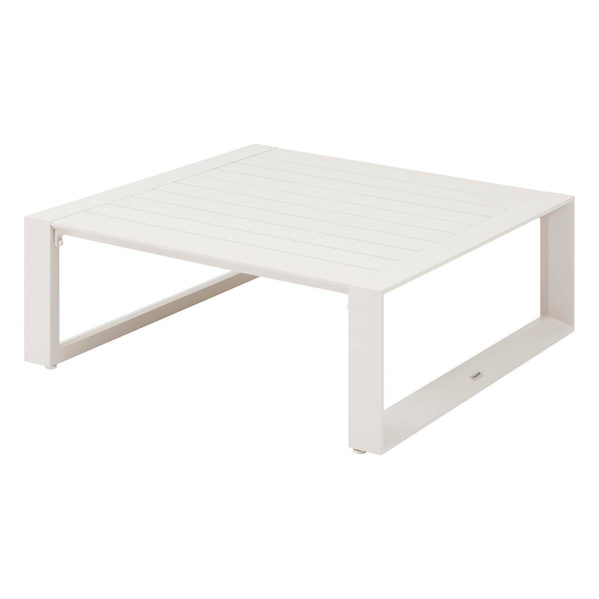 Hesperide - Table basse de jardin carrée "Allure" avoine 97 x 97 x 37cm en aluminium  Hespéride - Image 1