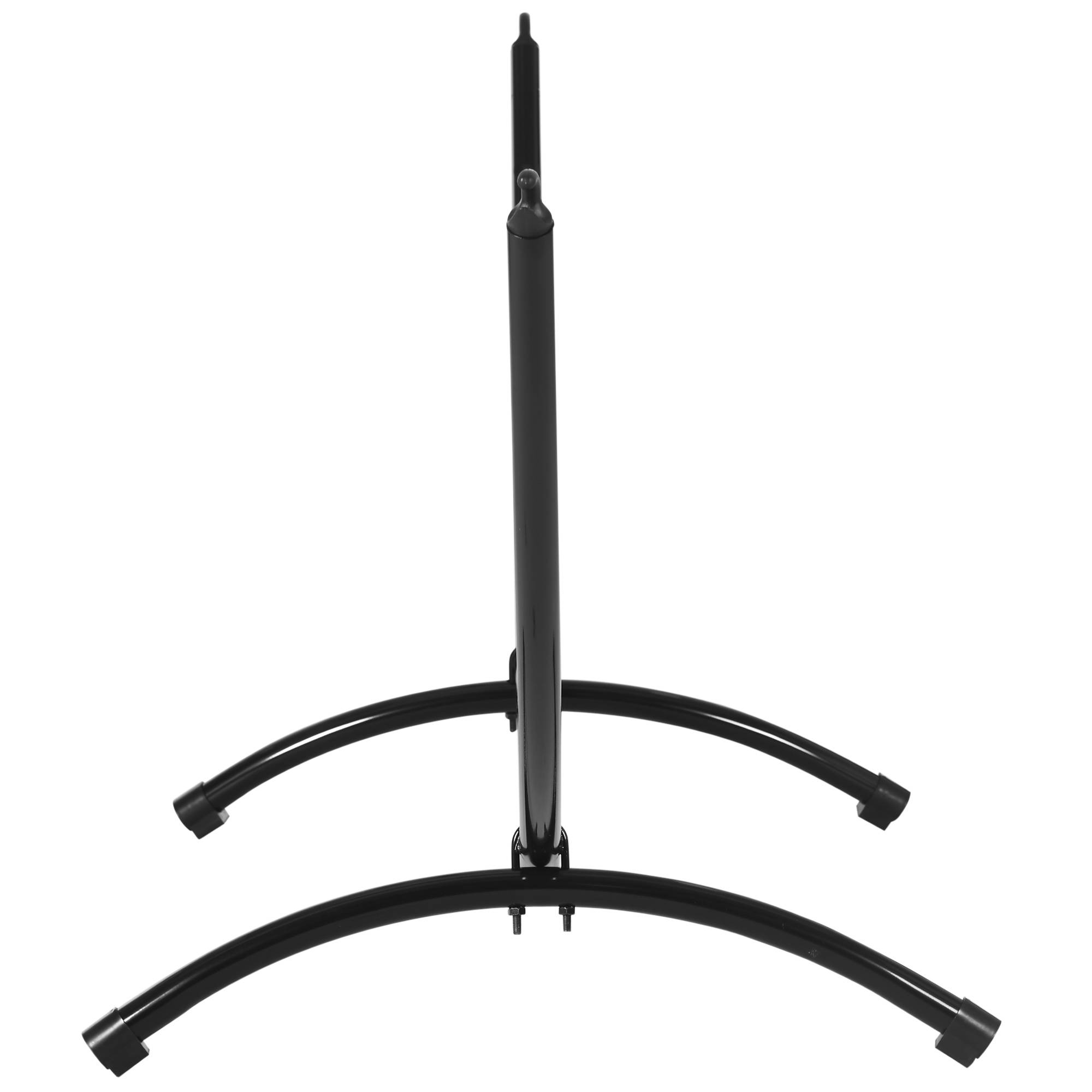 Support pour Hamac Acier Extérieur Forme Arc Base Antidérapante Noir 300x90x100cm - ComfortXL Outdoor Living - Image 9