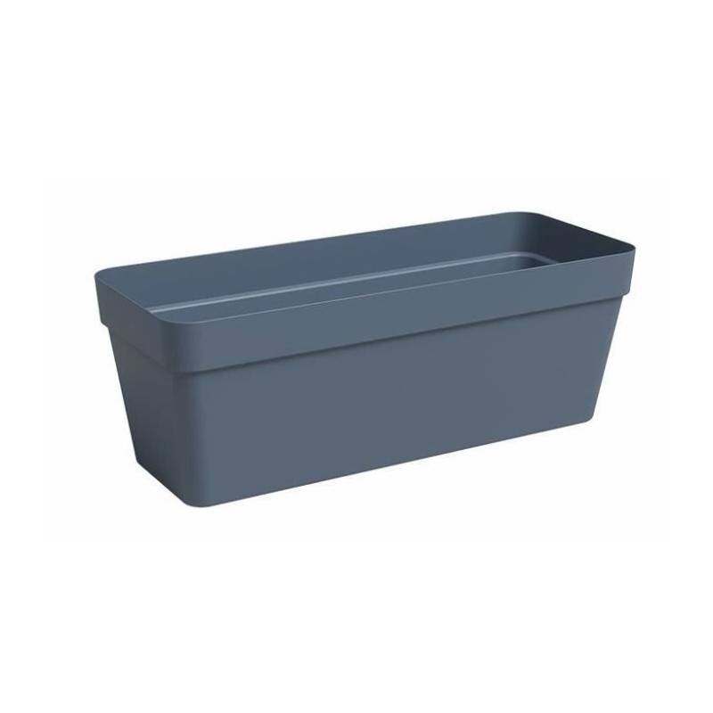 Jardiniere - Plastique - Bleu Ardoise - Rectangulaire - L49,9 X P20 X H18,1cm - Artevasi - Image 1