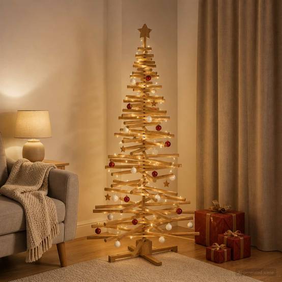Vidaxl - Arbre de Noël en bois KOTKA 180 cm Bois de pin massif vidaXL 42051526 - Image 1