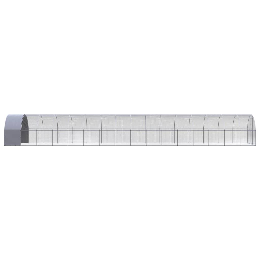 Poulailler extérieur Acier galvanisé Toit PE jardin 3x16x2 m – ComfortXL Outdoor Living - Image 3
