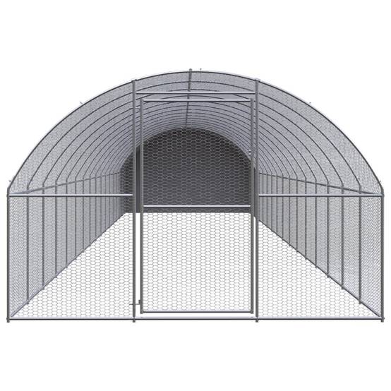 Poulailler extérieur Acier galvanisé Toit PE jardin 3x16x2 m – ComfortXL Outdoor Living - Image 2