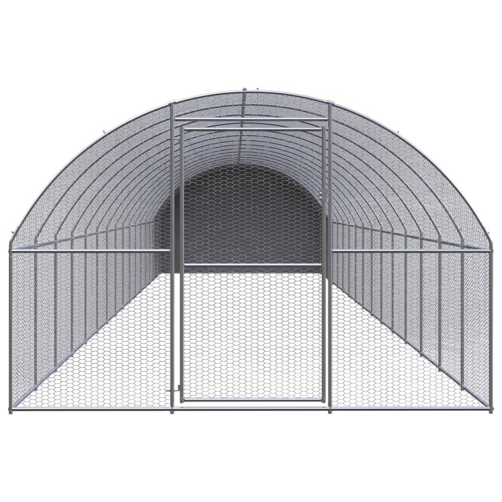 Poulailler extérieur Acier galvanisé Toit PE jardin 3x16x2 m – ComfortXL Outdoor Living - Image 2