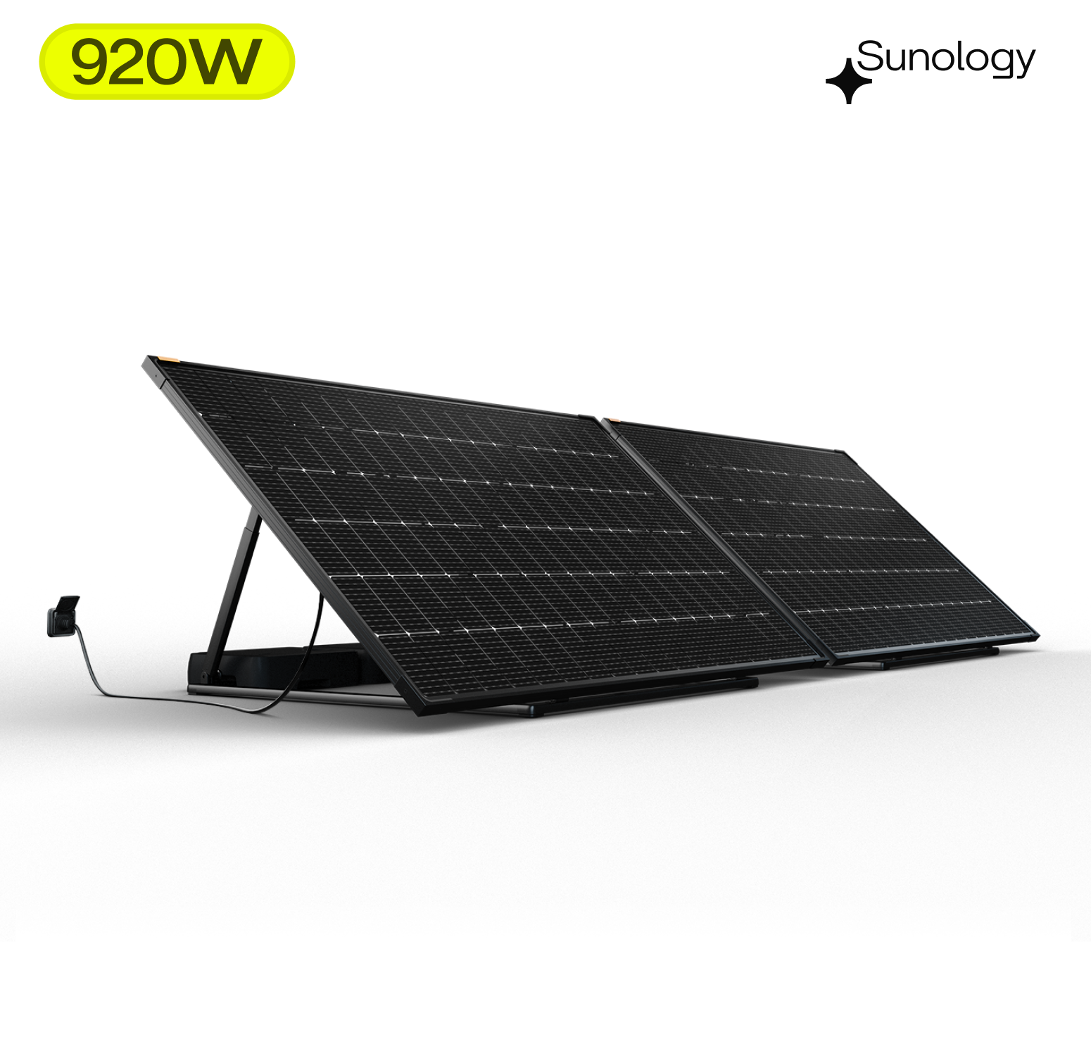 Sunology PLAY2 - Kit 2 panneaux solaires complet 920W bifacial – 2 Stations solaire livrées totalement assemblées – Installation au sol ou au mur - Image 1