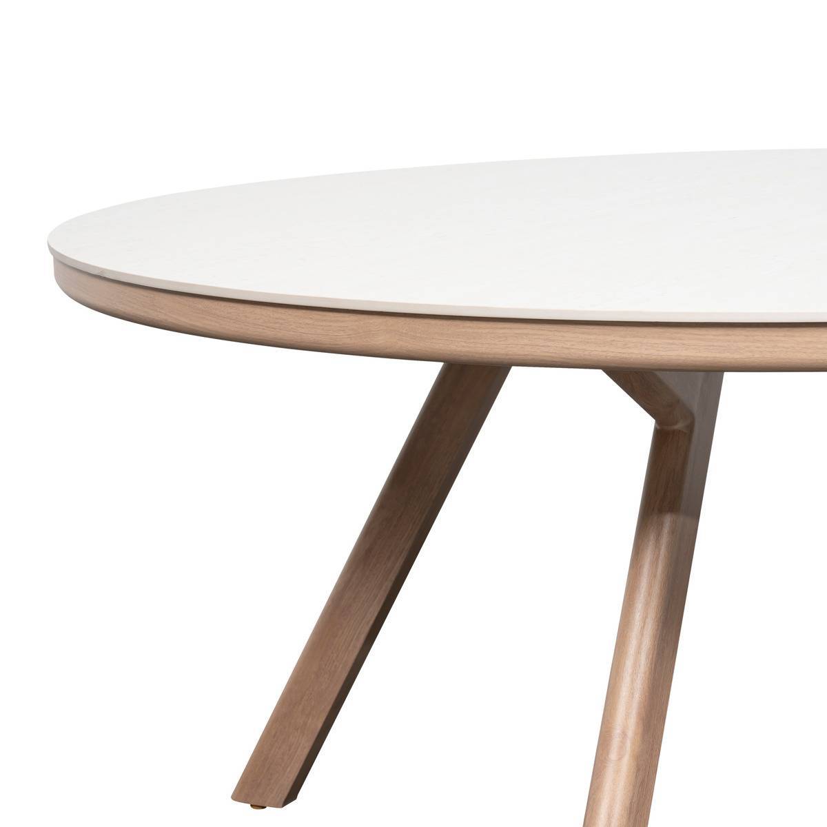 Hesperide - Table de jardin Nelora 8 places ronde beige - Hespéride - Image 4